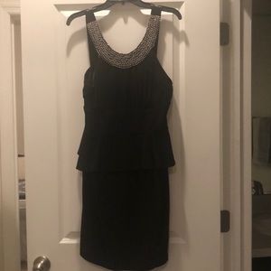 Black dress with beaded top